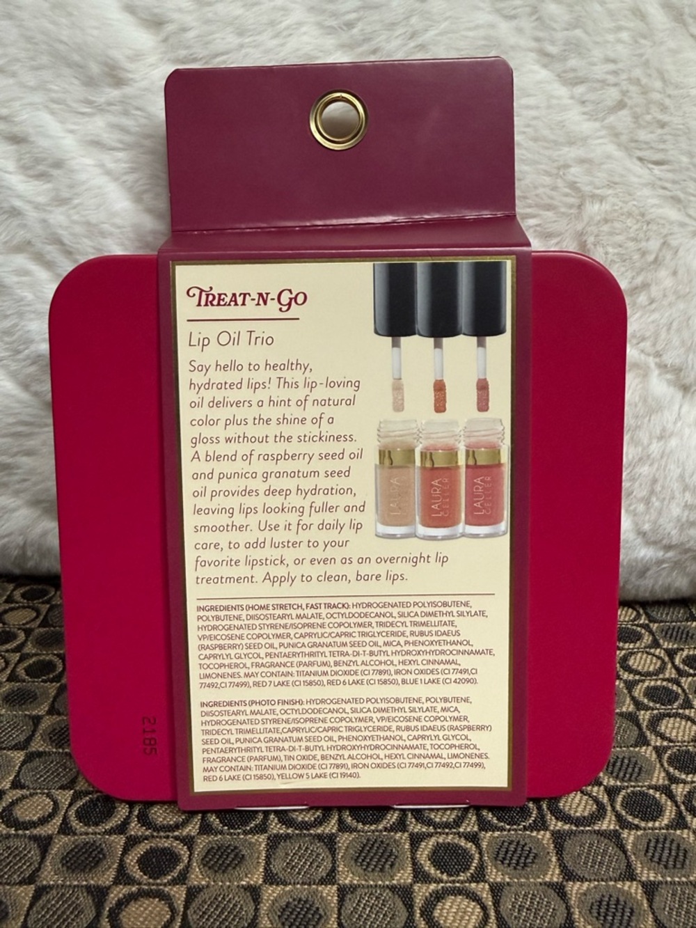 Laura Geller Lip Oil Trio in Pink Tin - Picture 3 of 4